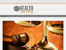 Tablet Screenshot of healthlawfirm.com